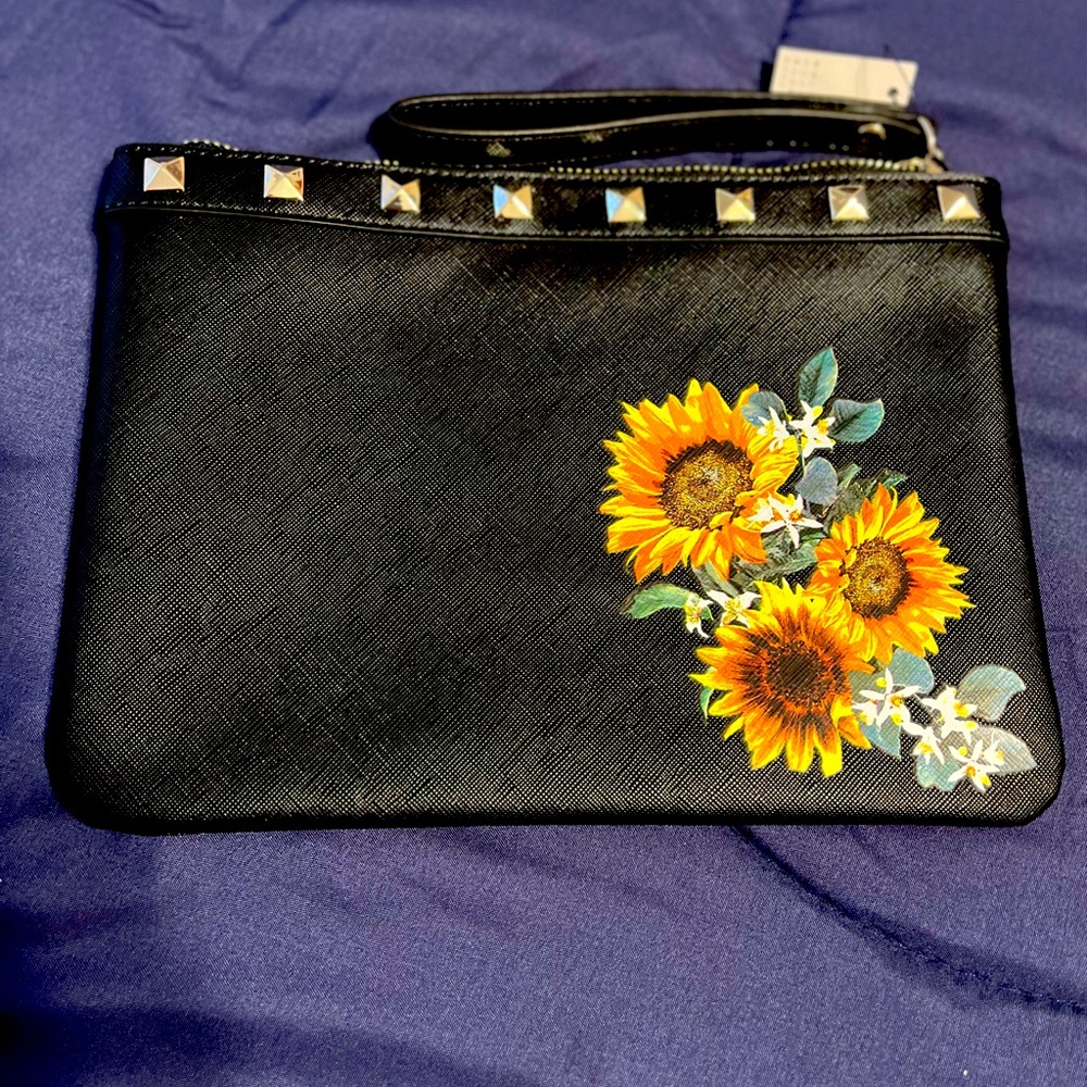 White House Black Market Sunflower Wristlet -NWT